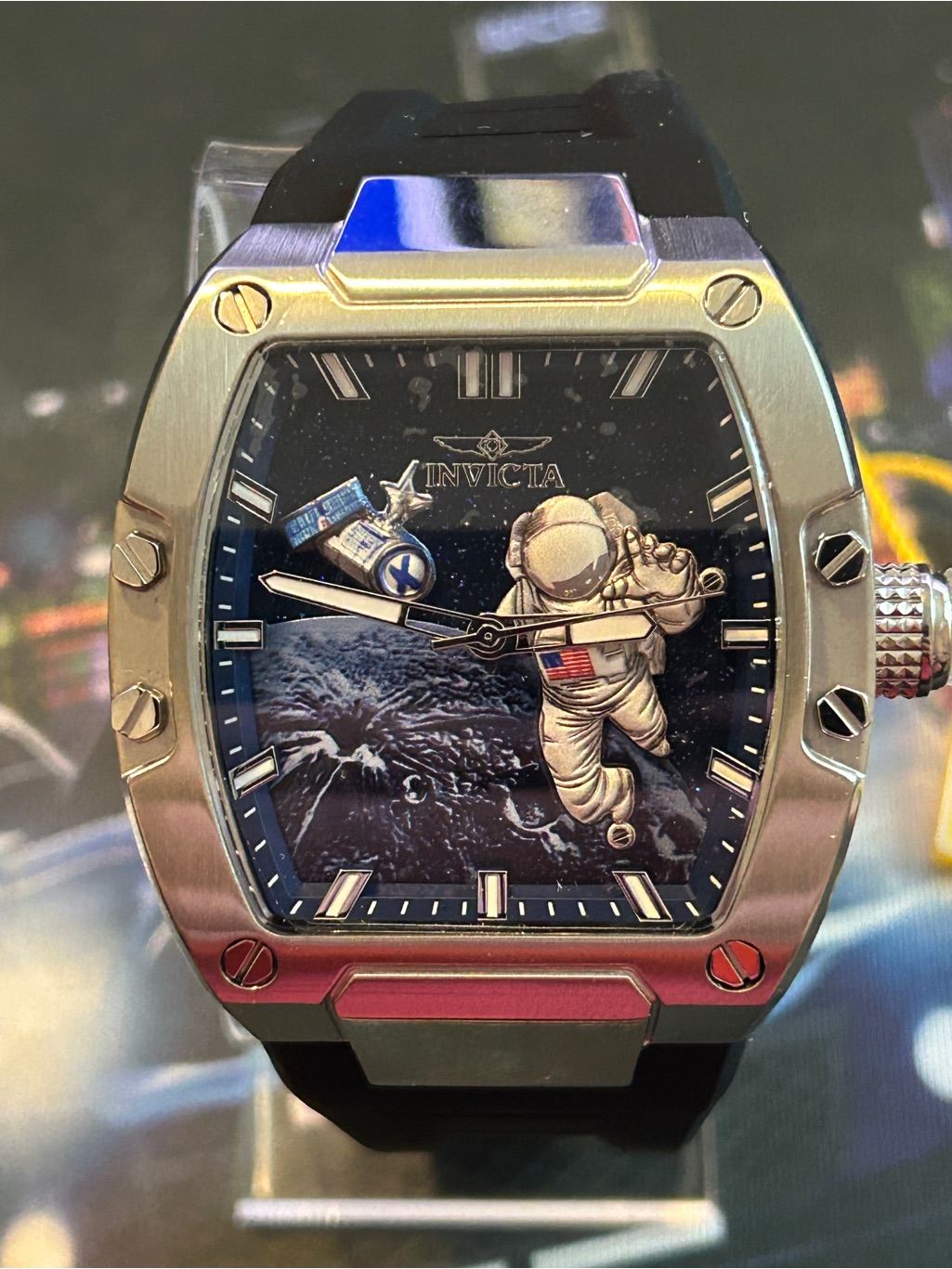 Invicta S1 Rally Moonlander Astronaut Space Dial Watch
